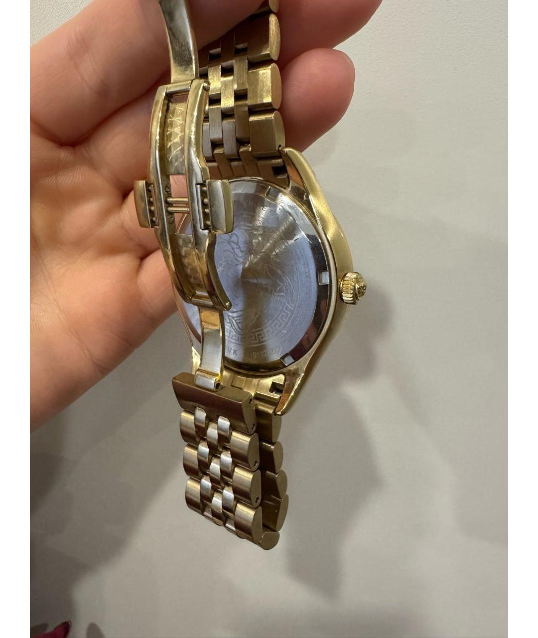 VERSACE Золотые стальные часы, фото 3