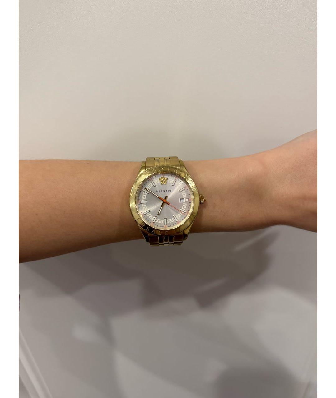 VERSACE Золотые стальные часы, фото 6