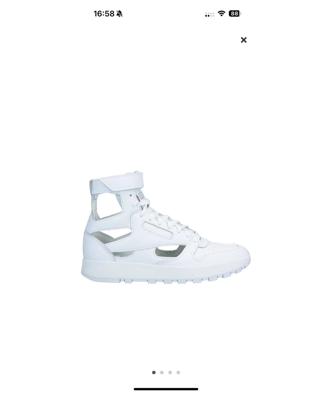 MAISON MARGIELA Белые кожаные кроссовки, фото 5