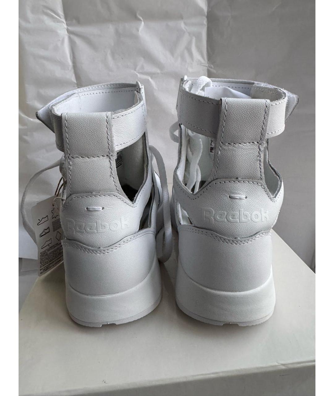 MAISON MARGIELA Белые кожаные кроссовки, фото 3