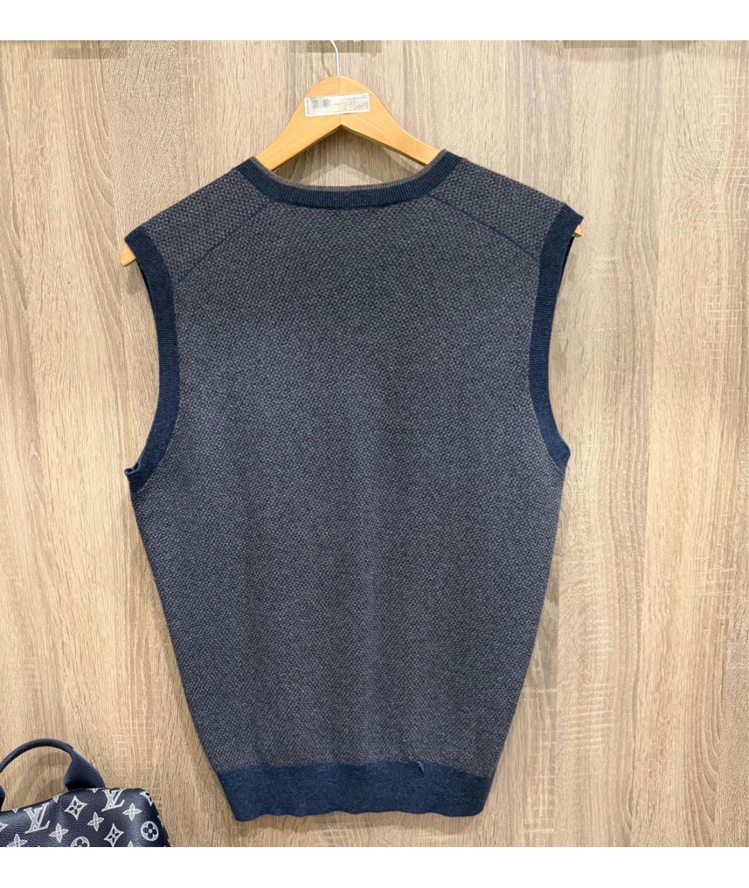 LORO PIANA Серая кашемировая жилетка, фото 2