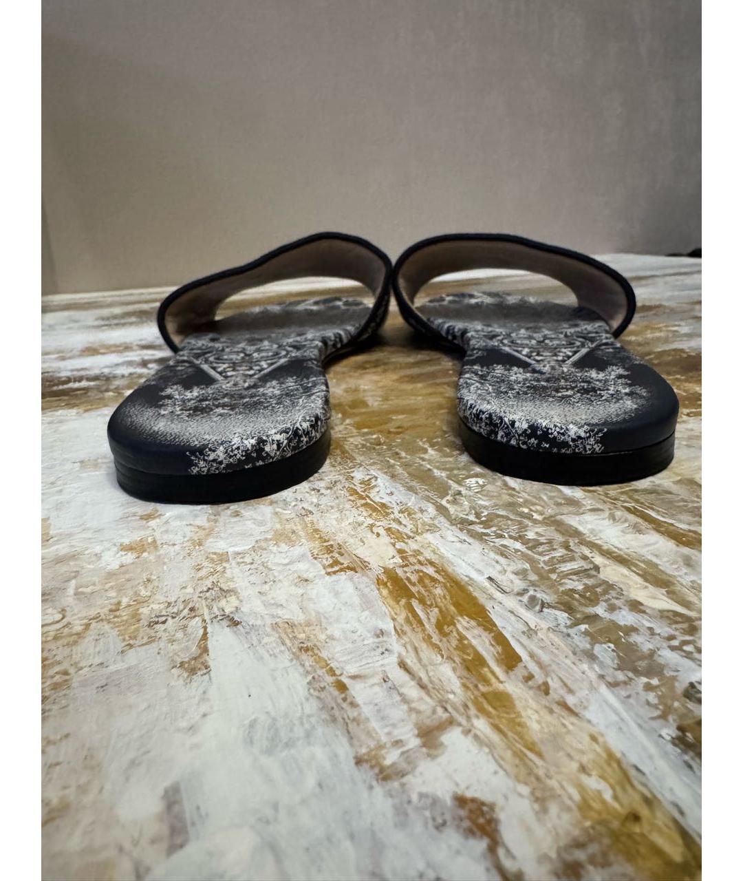 CHRISTIAN DIOR Текстильные шлепанцы, фото 3