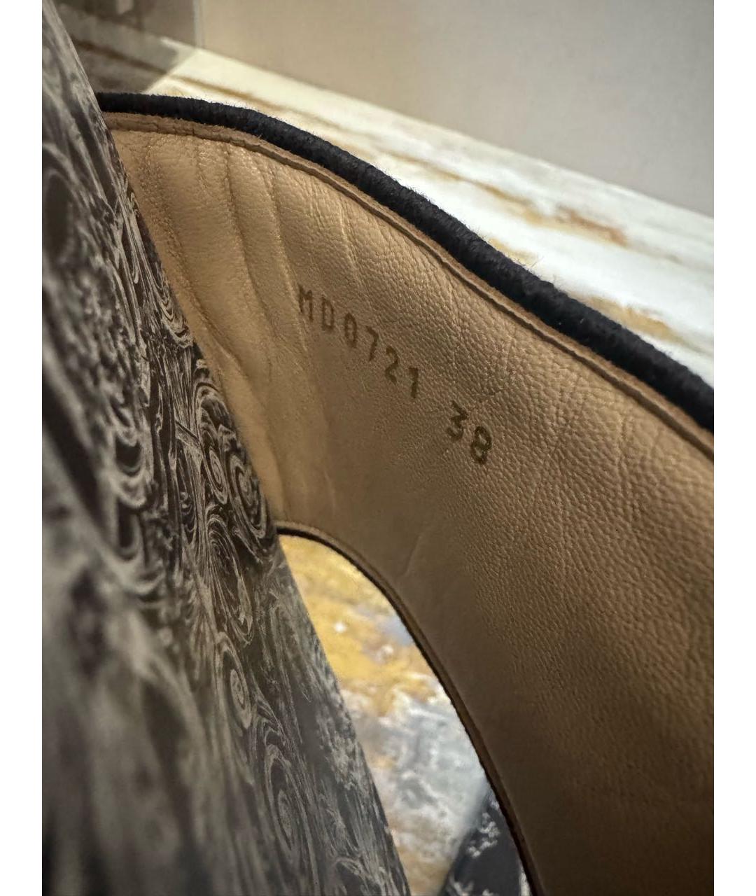 CHRISTIAN DIOR Текстильные шлепанцы, фото 4