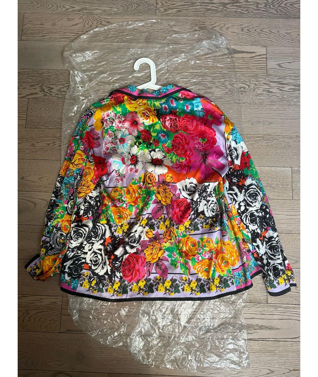 VERSACE Мульти шелковая рубашка, фото 2