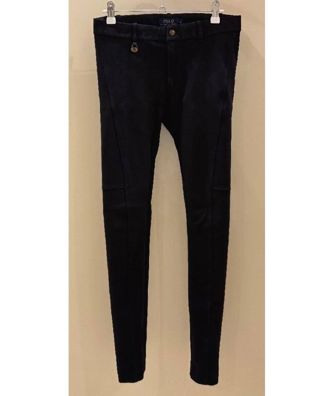 POLO RALPH LAUREN Черные хлопковые брюки узкие, фото 5