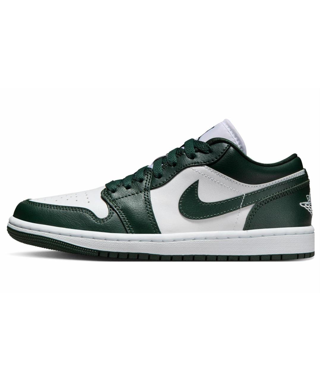 JORDAN Зеленые кожаные кроссовки, фото 5