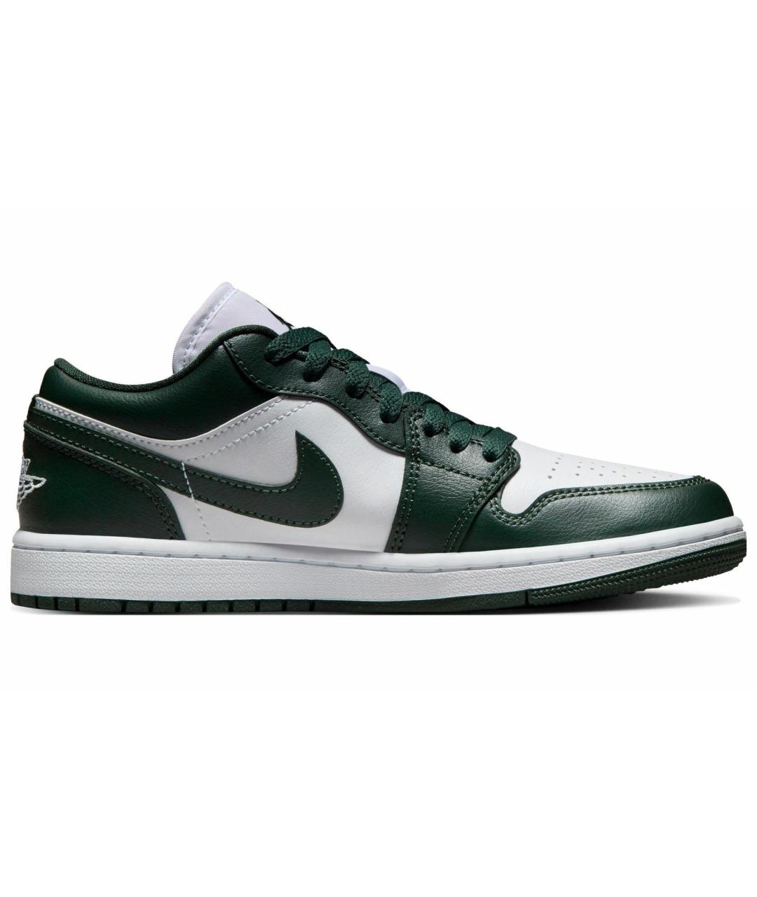 JORDAN Зеленые кожаные кроссовки, фото 4