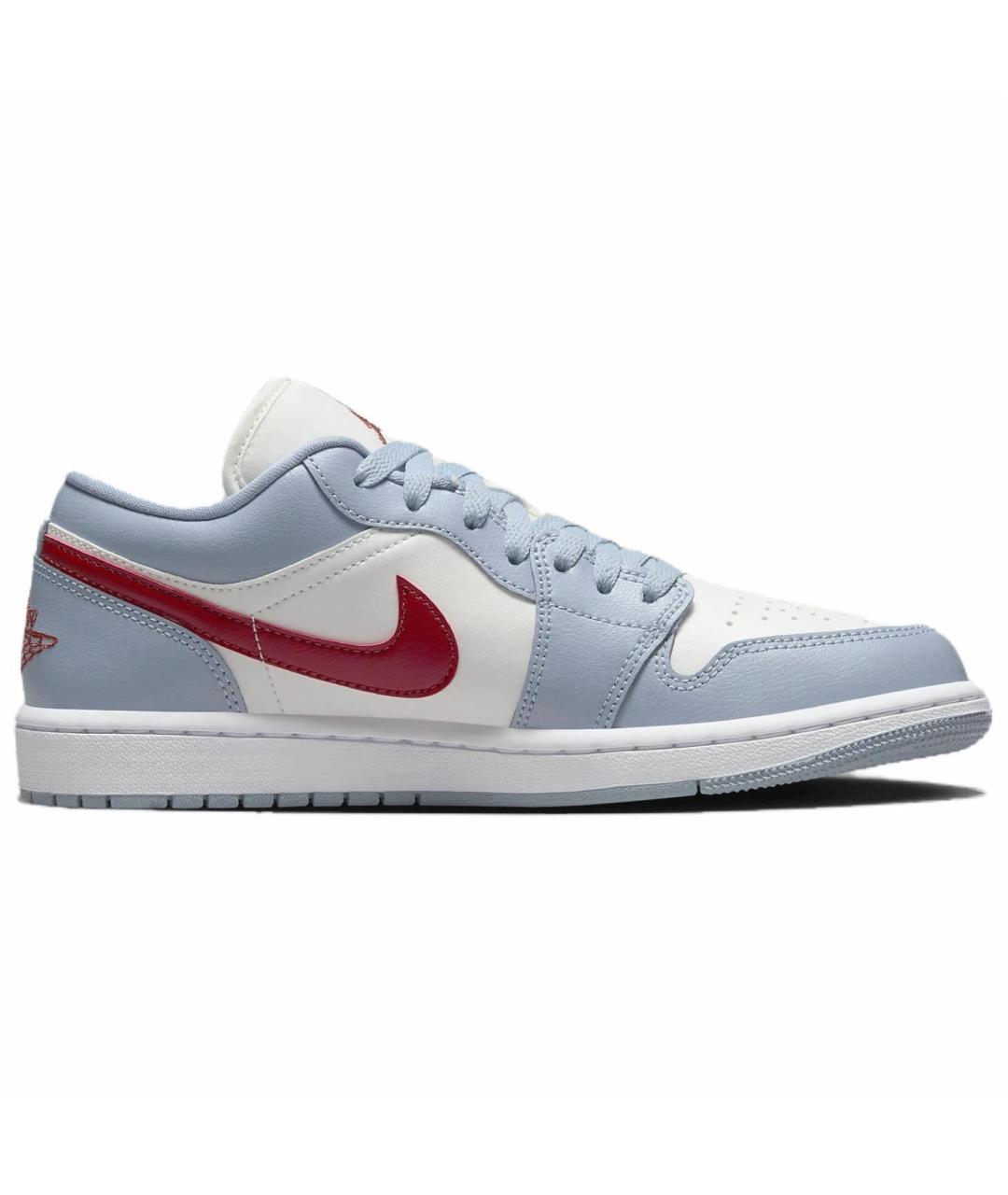 JORDAN Голубые кожаные кроссовки, фото 5