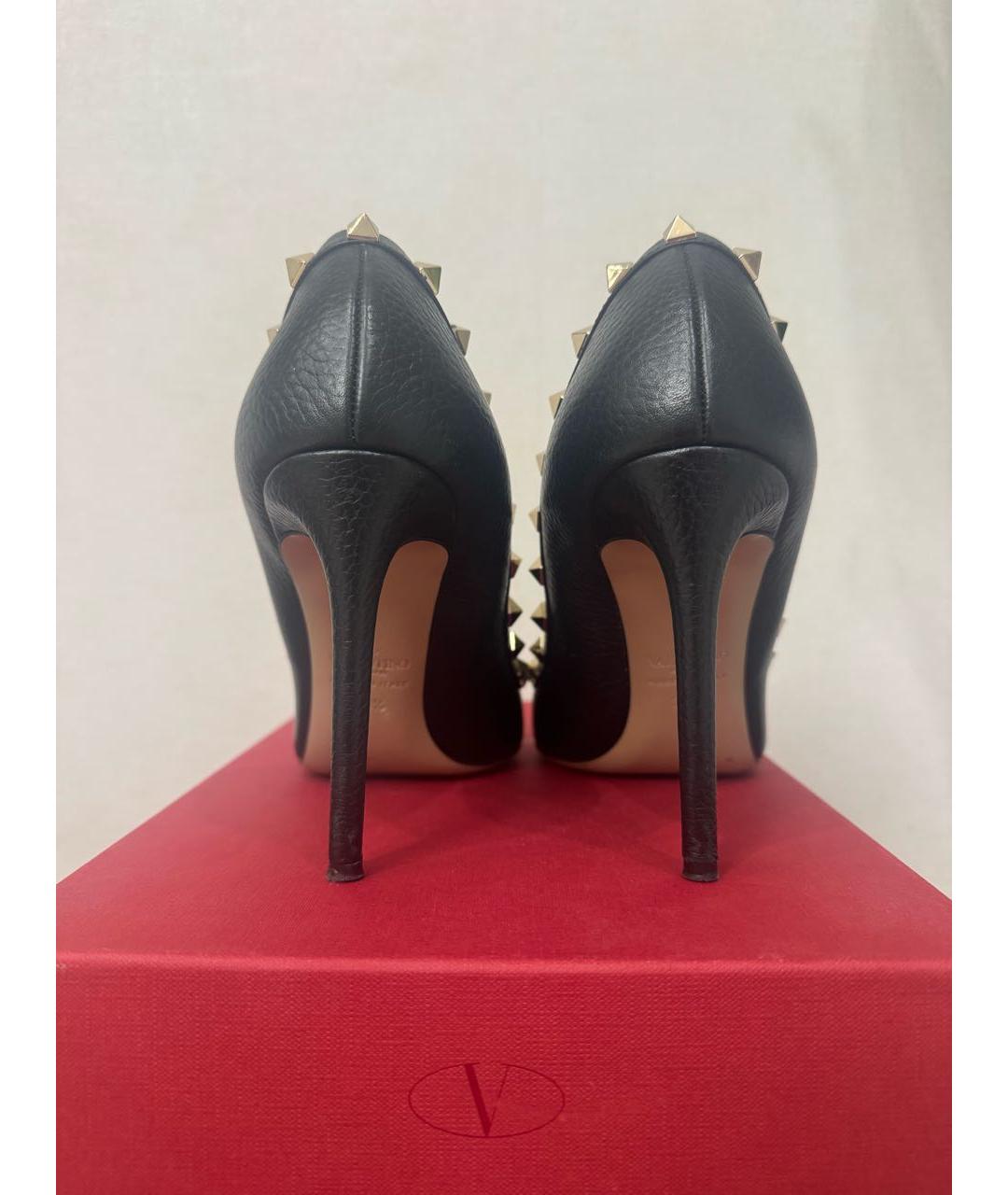 VALENTINO Черные кожаные туфли, фото 4