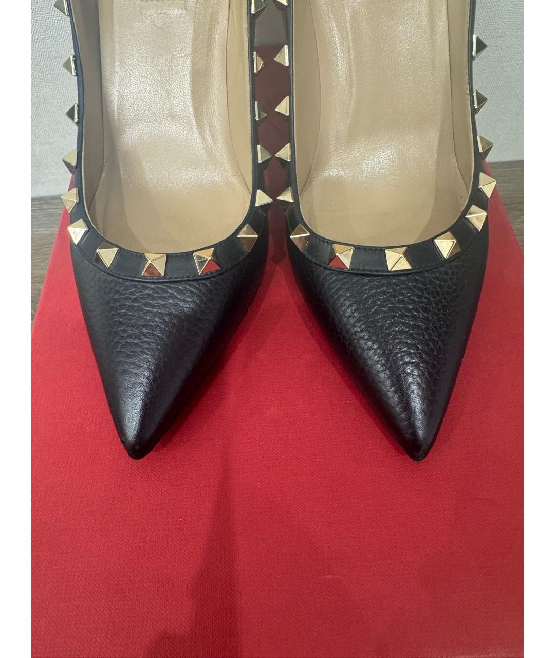 VALENTINO Черные кожаные туфли, фото 7