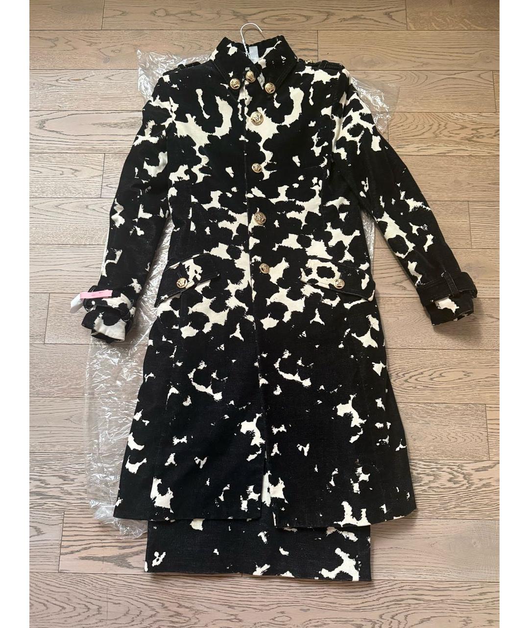 VERSACE Мульти бархатный костюм с юбками, фото 6