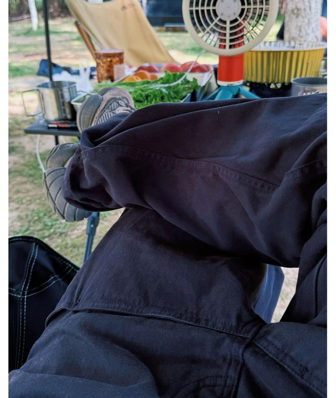 YEEZY Черные хлопковые повседневные брюки, фото 8