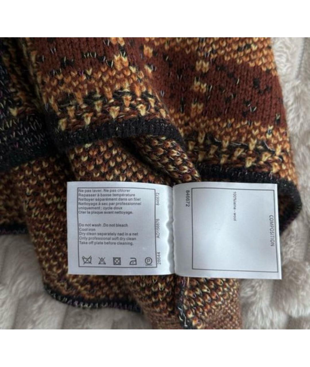 CHANEL Коричневая шерстяная жилетка, фото 5