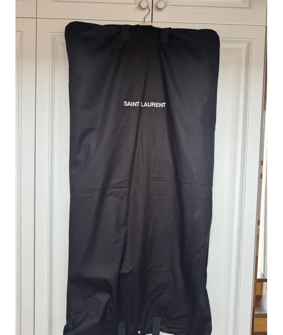 SAINT LAURENT Черный шерстяной жакет/пиджак, фото 6