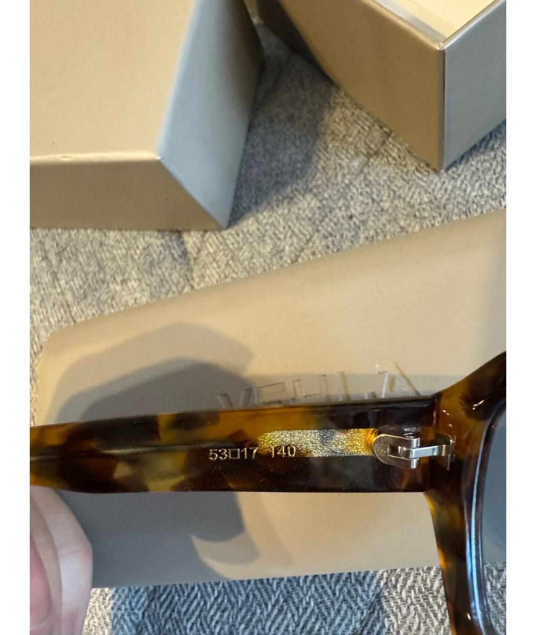 Vehla Коричневые пластиковые солнцезащитные очки, фото 3