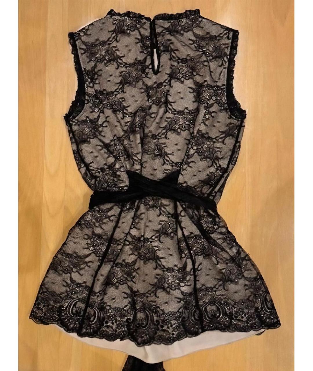 RED VALENTINO Черная полиэстеровая блузы, фото 2