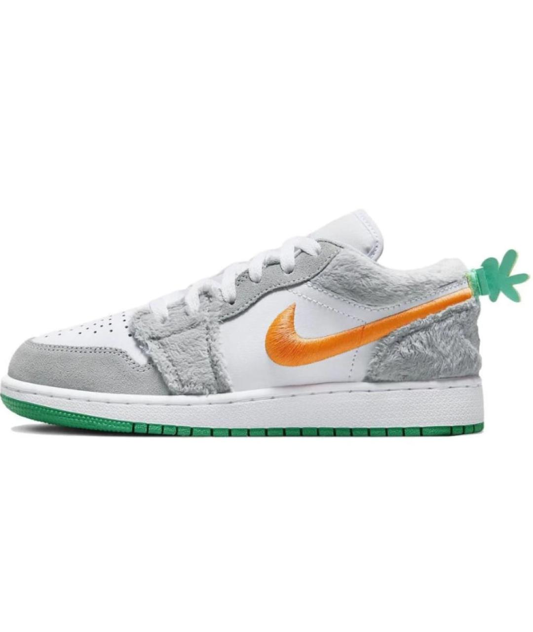 JORDAN Серые замшевые кроссовки, фото 4