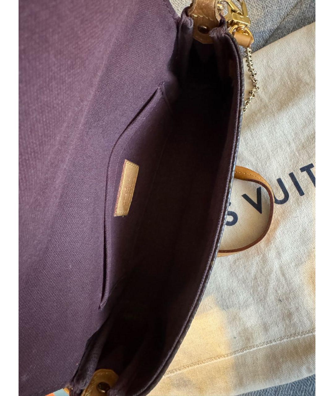 LOUIS VUITTON Коричневая сумка через плечо, фото 4