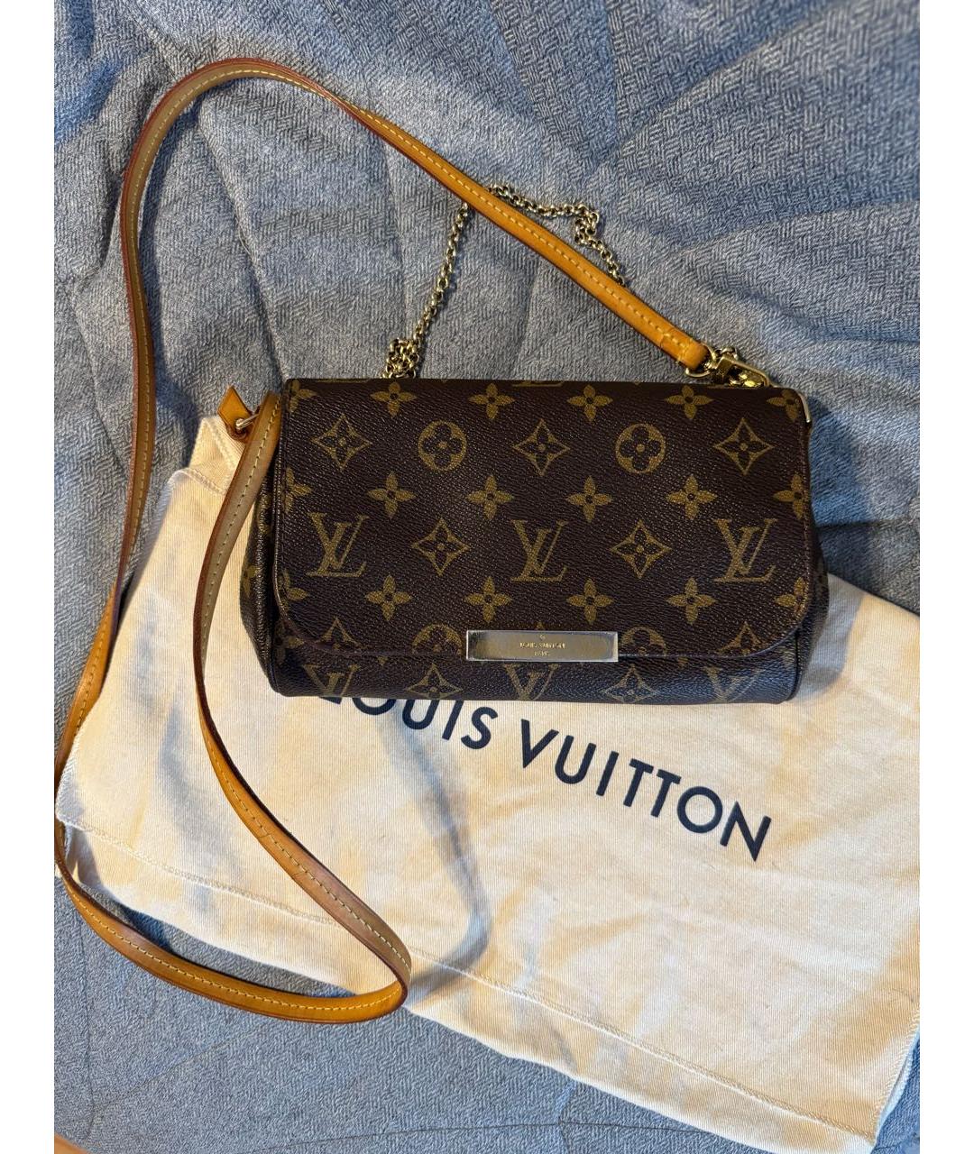 LOUIS VUITTON Коричневая сумка через плечо, фото 9