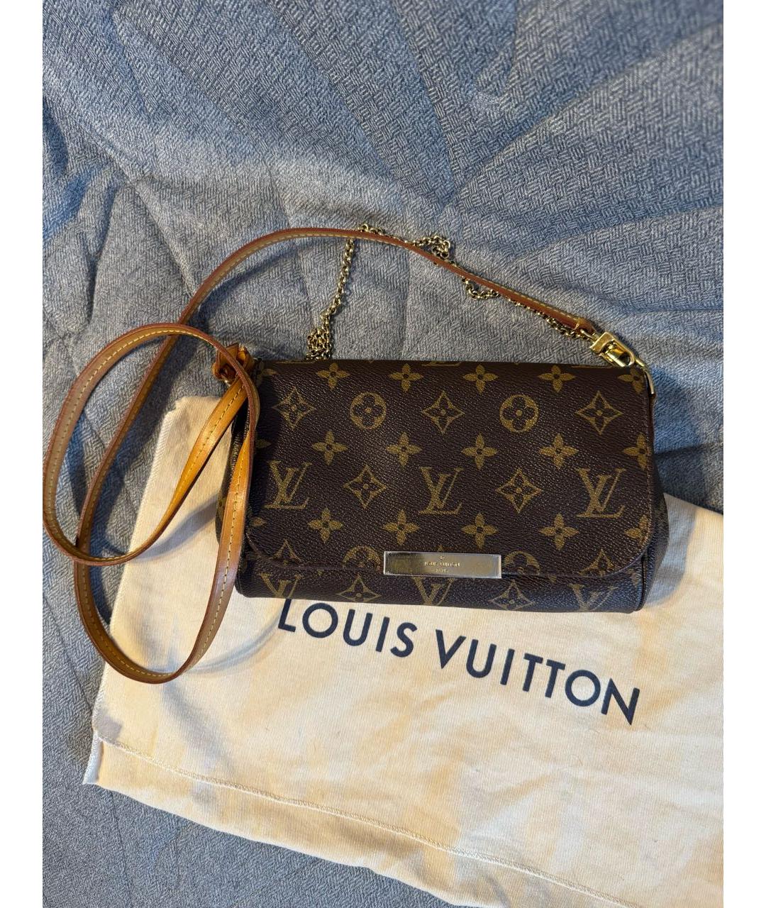 LOUIS VUITTON Коричневая сумка через плечо, фото 2