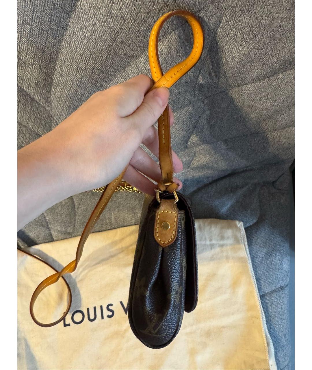 LOUIS VUITTON Коричневая сумка через плечо, фото 7