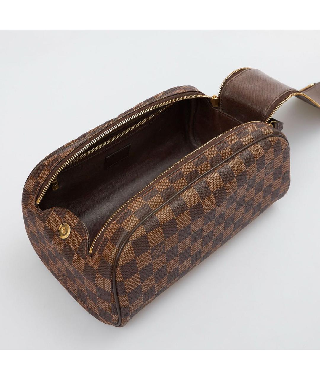 LOUIS VUITTON Коричневая косметичка, фото 4