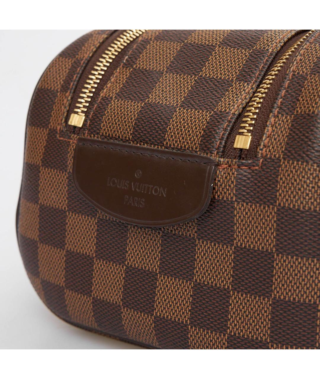 LOUIS VUITTON Коричневая косметичка, фото 5