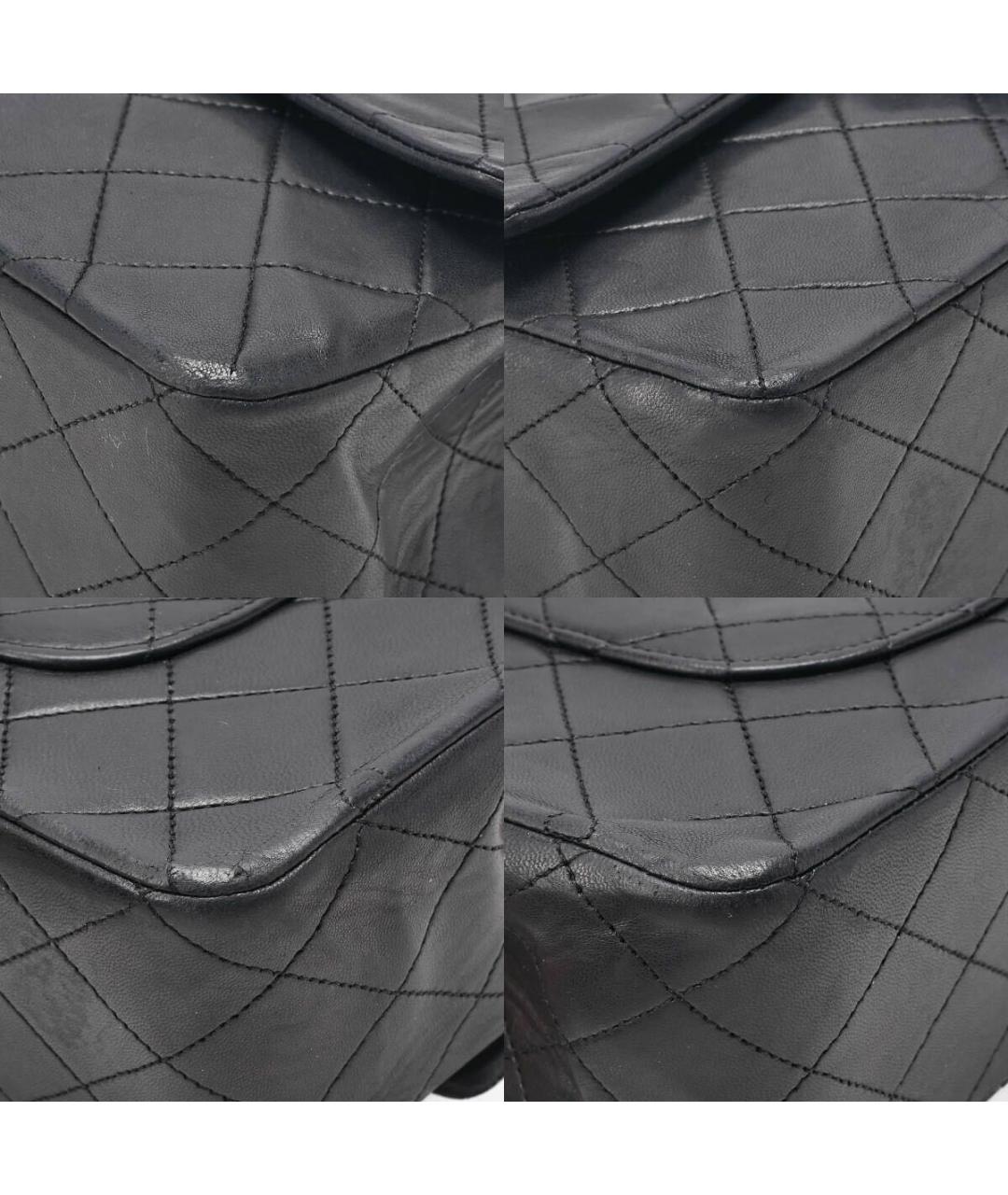 CHANEL Черная кожаная сумка через плечо, фото 6