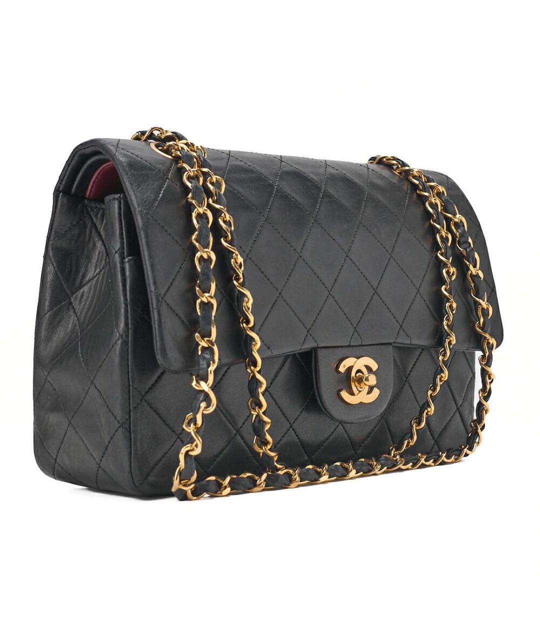 CHANEL Черная кожаная сумка через плечо, фото 3