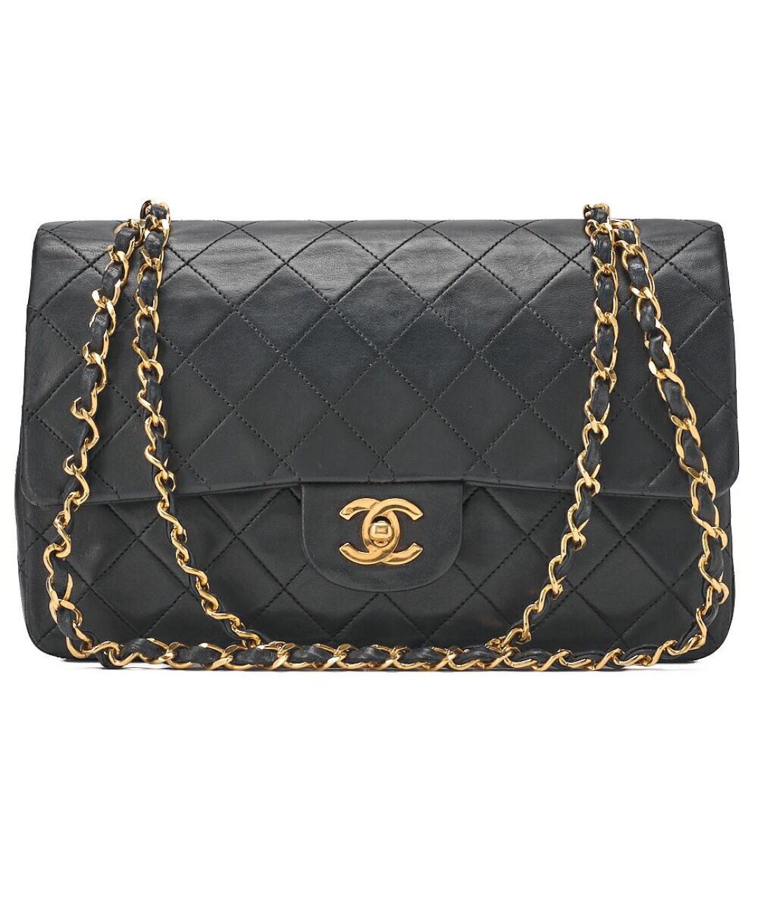 CHANEL Черная кожаная сумка через плечо, фото 9