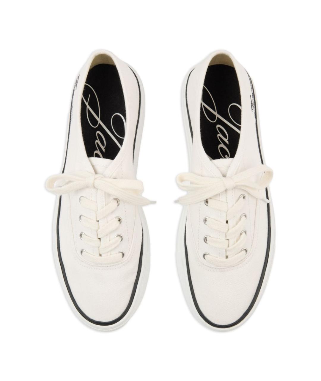 JACQUEMUS Белые текстильные кеды, фото 3