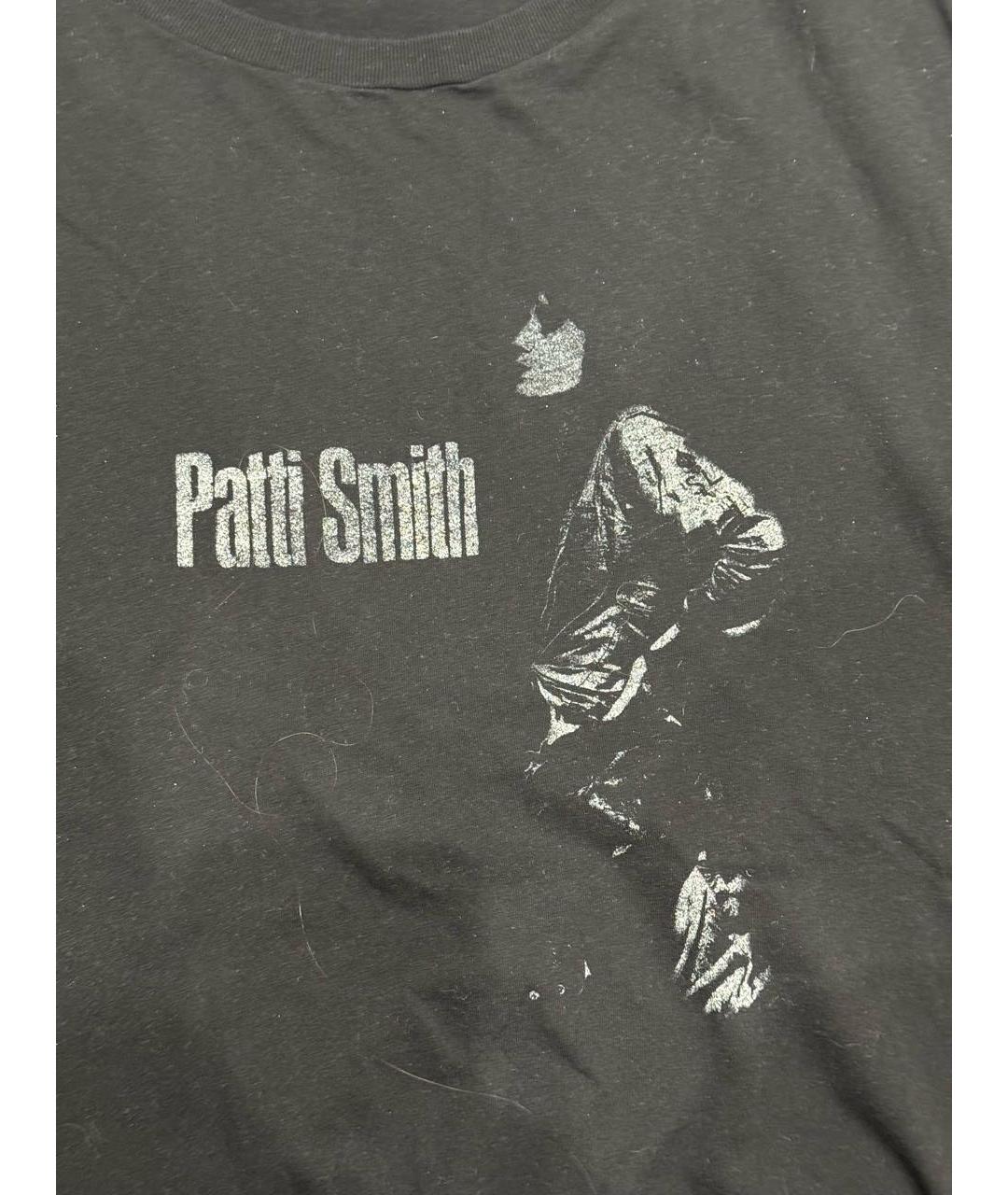 SAINT LAURENT Черная хлопковая футболка, фото 4