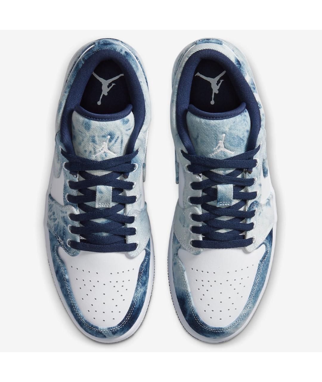 JORDAN Синие текстильные низкие кроссовки / кеды, фото 3