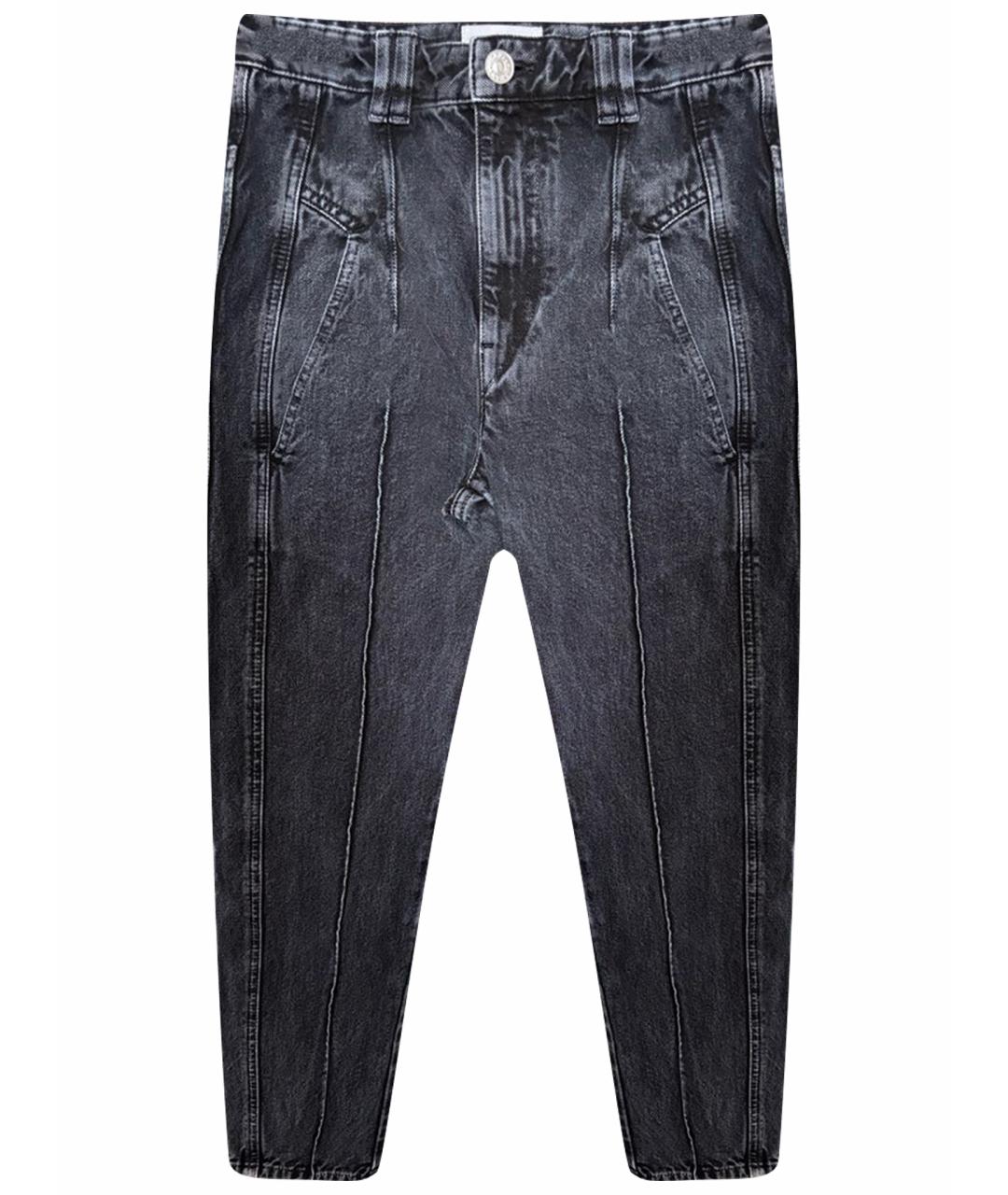 ISABEL MARANT ETOILE Серые хлопковые прямые джинсы, фото 1
