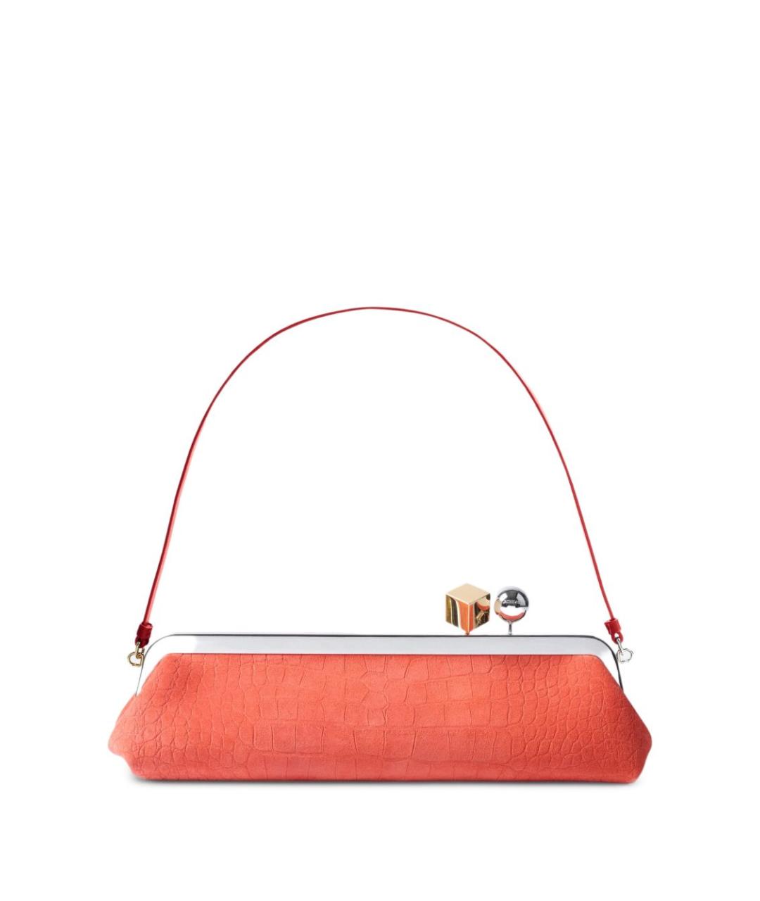 JACQUEMUS Красная кожаная сумка через плечо, фото 2