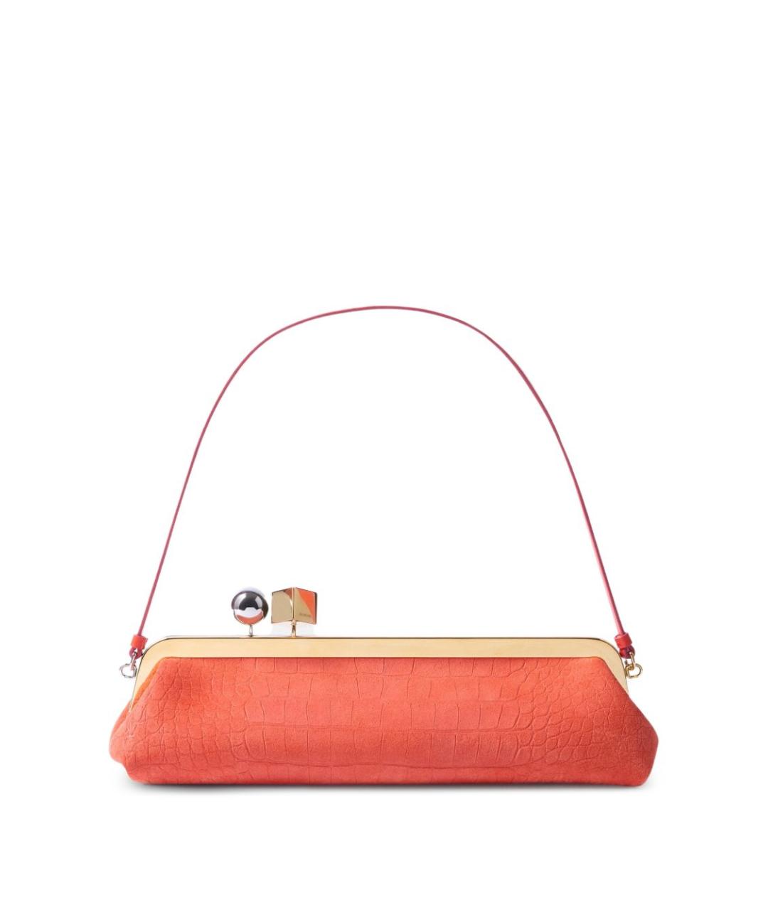 JACQUEMUS Красная кожаная сумка через плечо, фото 1