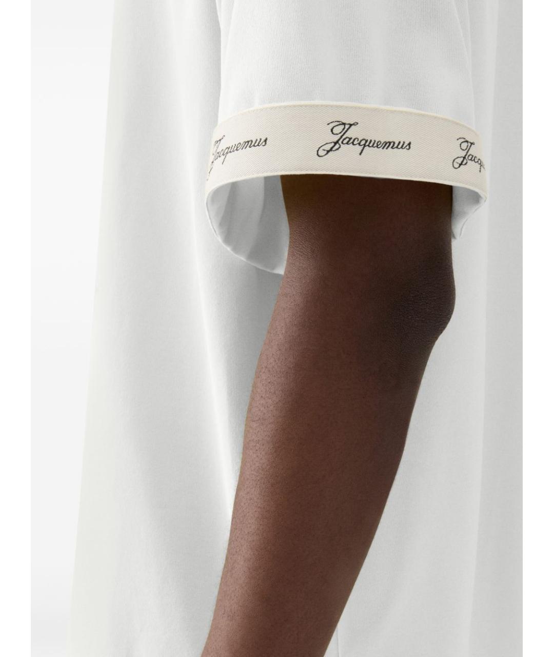 JACQUEMUS Белая футболка, фото 4