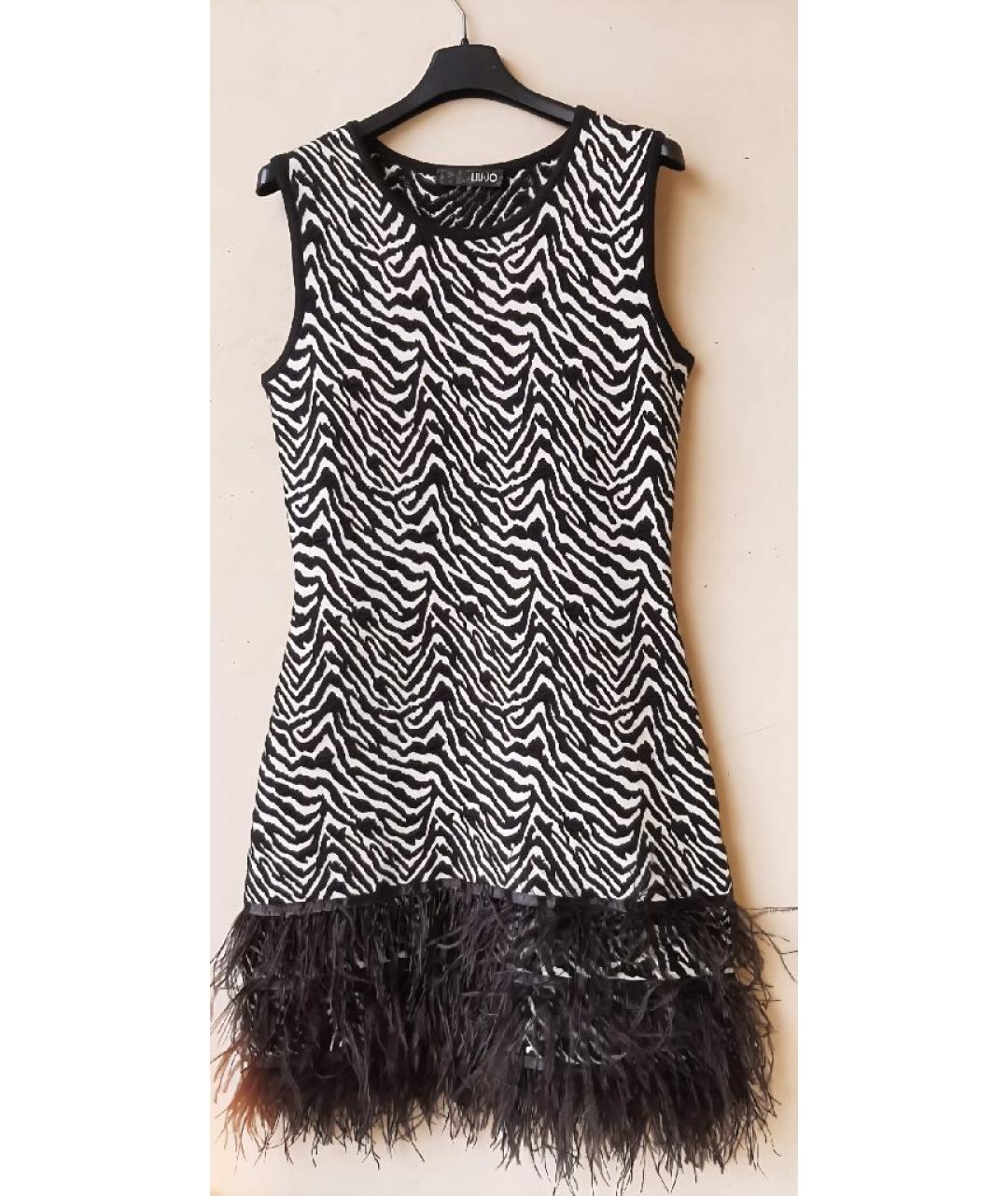 LIU JO Серое шерстяное коктейльное платье, фото 10