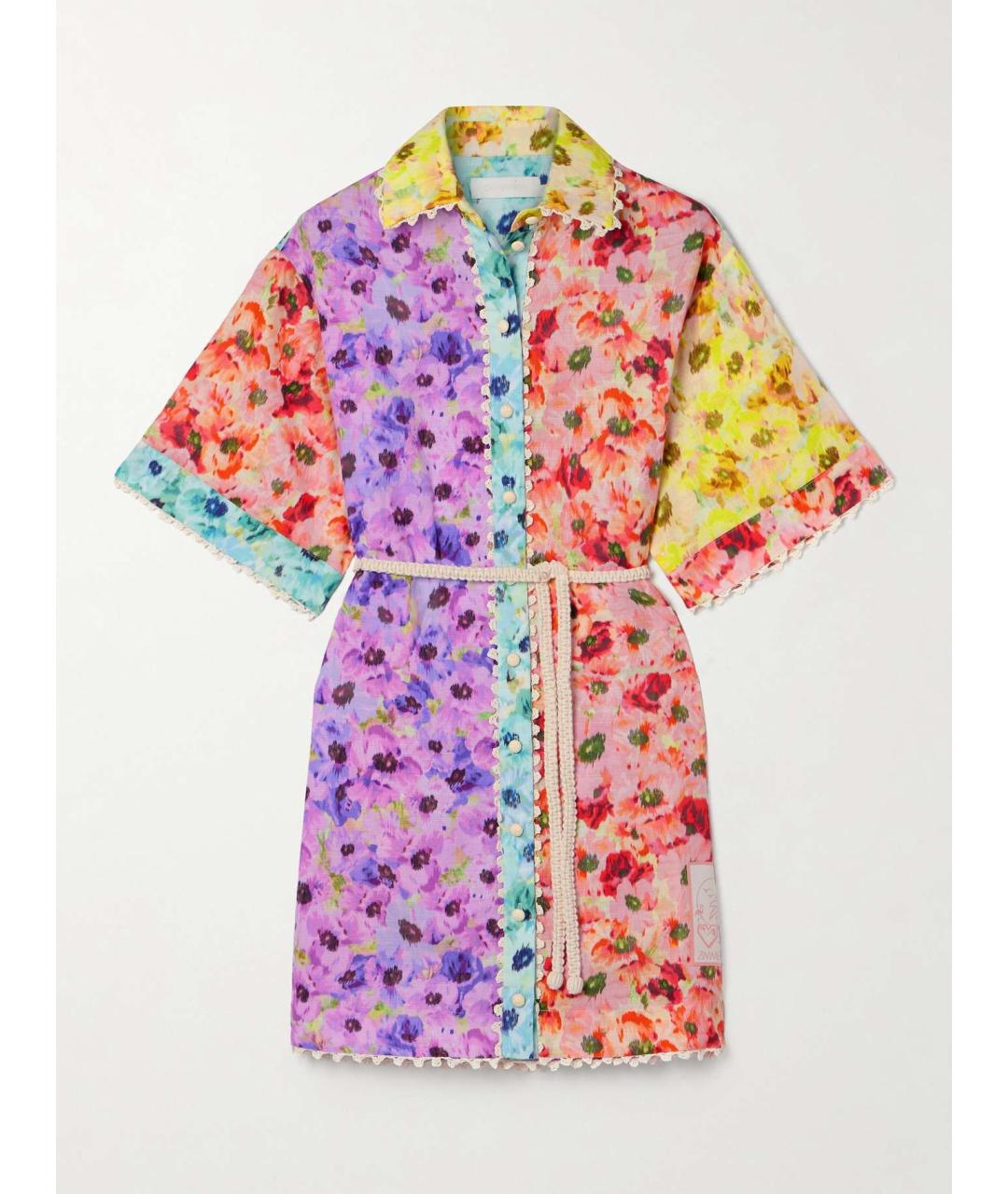 ZIMMERMANN Мульти хлопковое коктейльное платье, фото 9