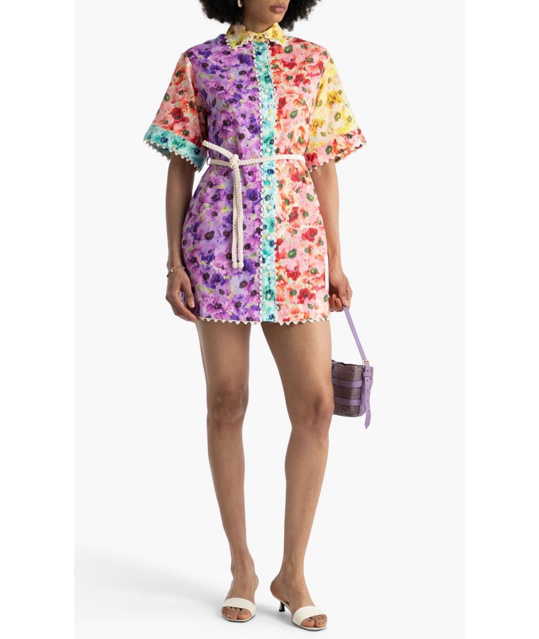 ZIMMERMANN Мульти хлопковое коктейльное платье, фото 7