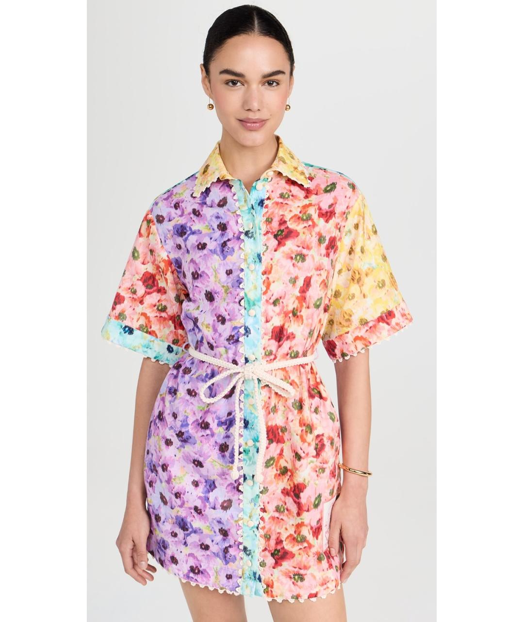 ZIMMERMANN Мульти хлопковое коктейльное платье, фото 2