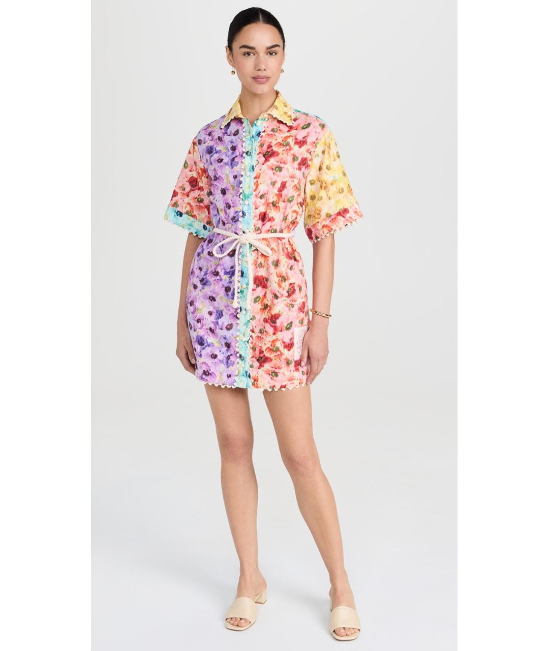 ZIMMERMANN Мульти хлопковое коктейльное платье, фото 6