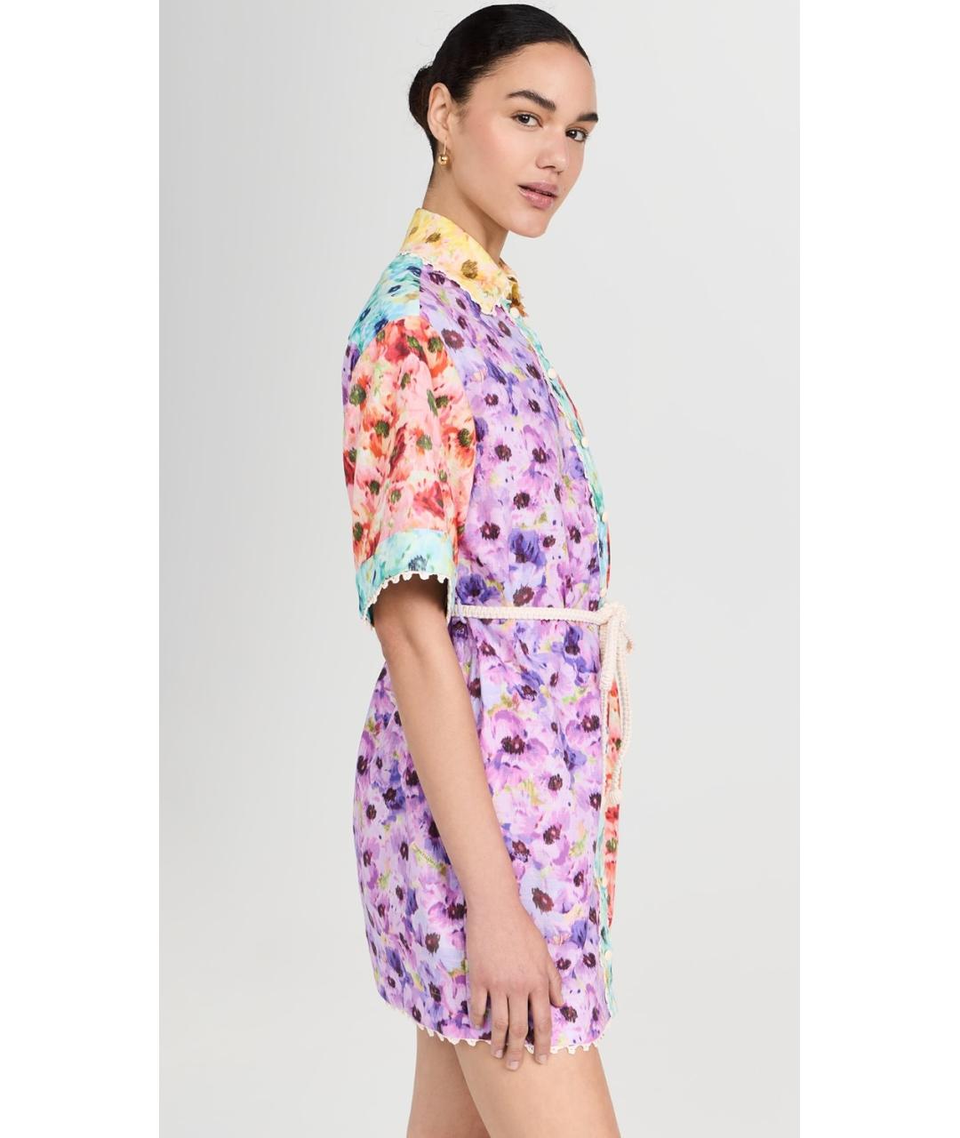 ZIMMERMANN Мульти хлопковое коктейльное платье, фото 4