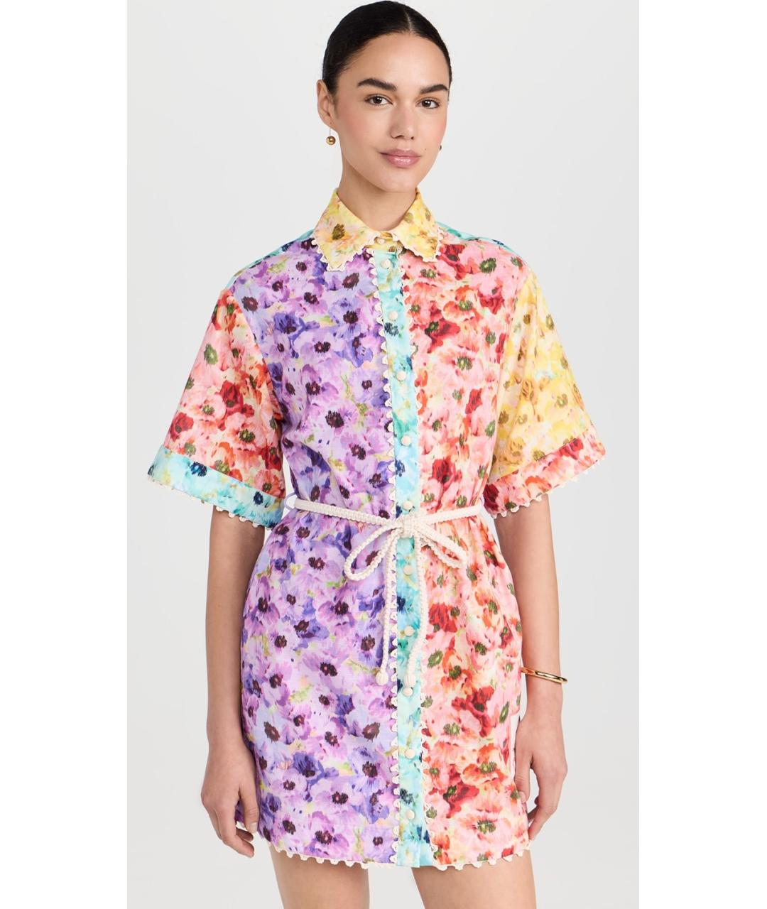 ZIMMERMANN Мульти хлопковое коктейльное платье, фото 3