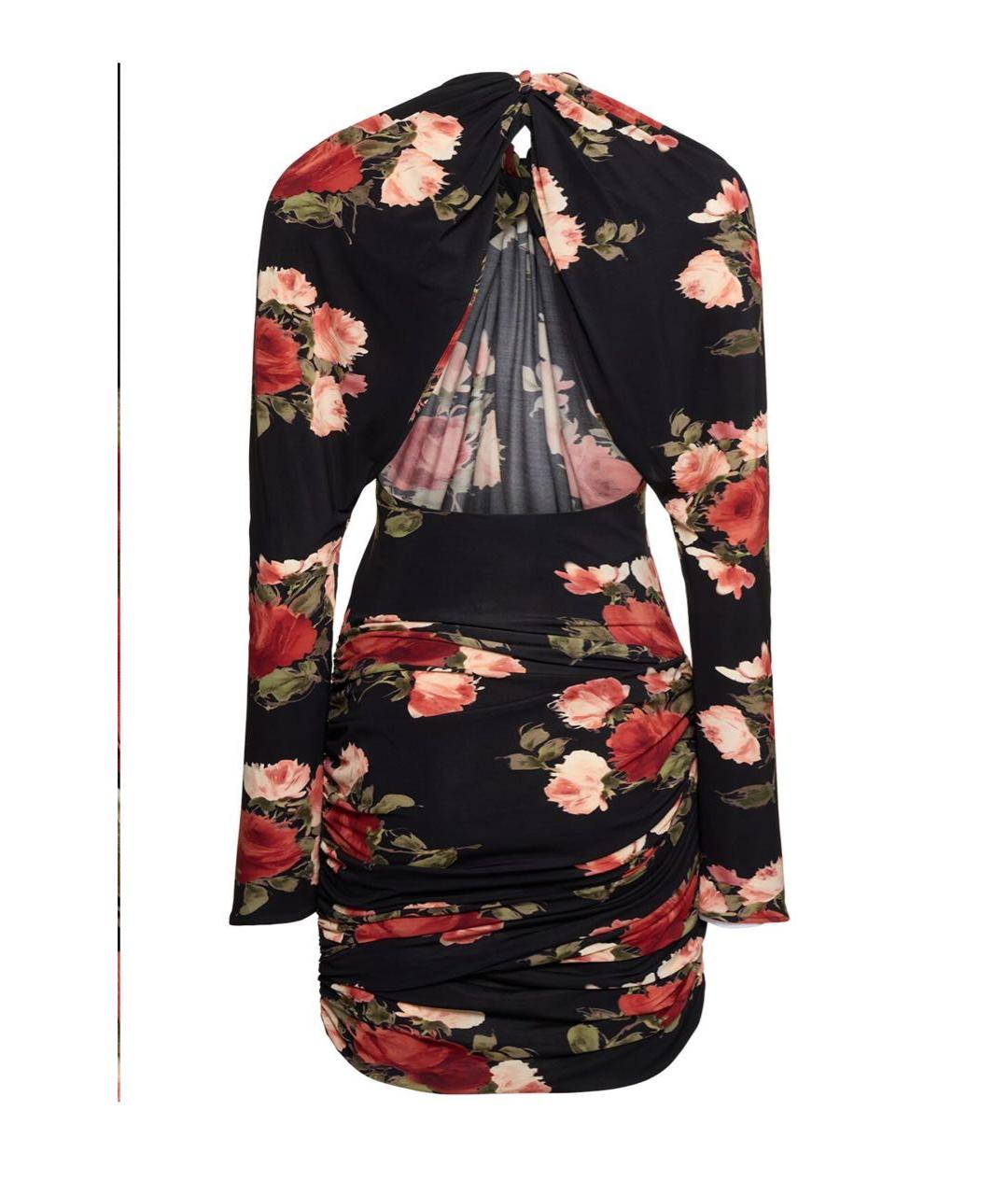 MAGDA BUTRYM Мульти вискозное коктейльное платье, фото 2