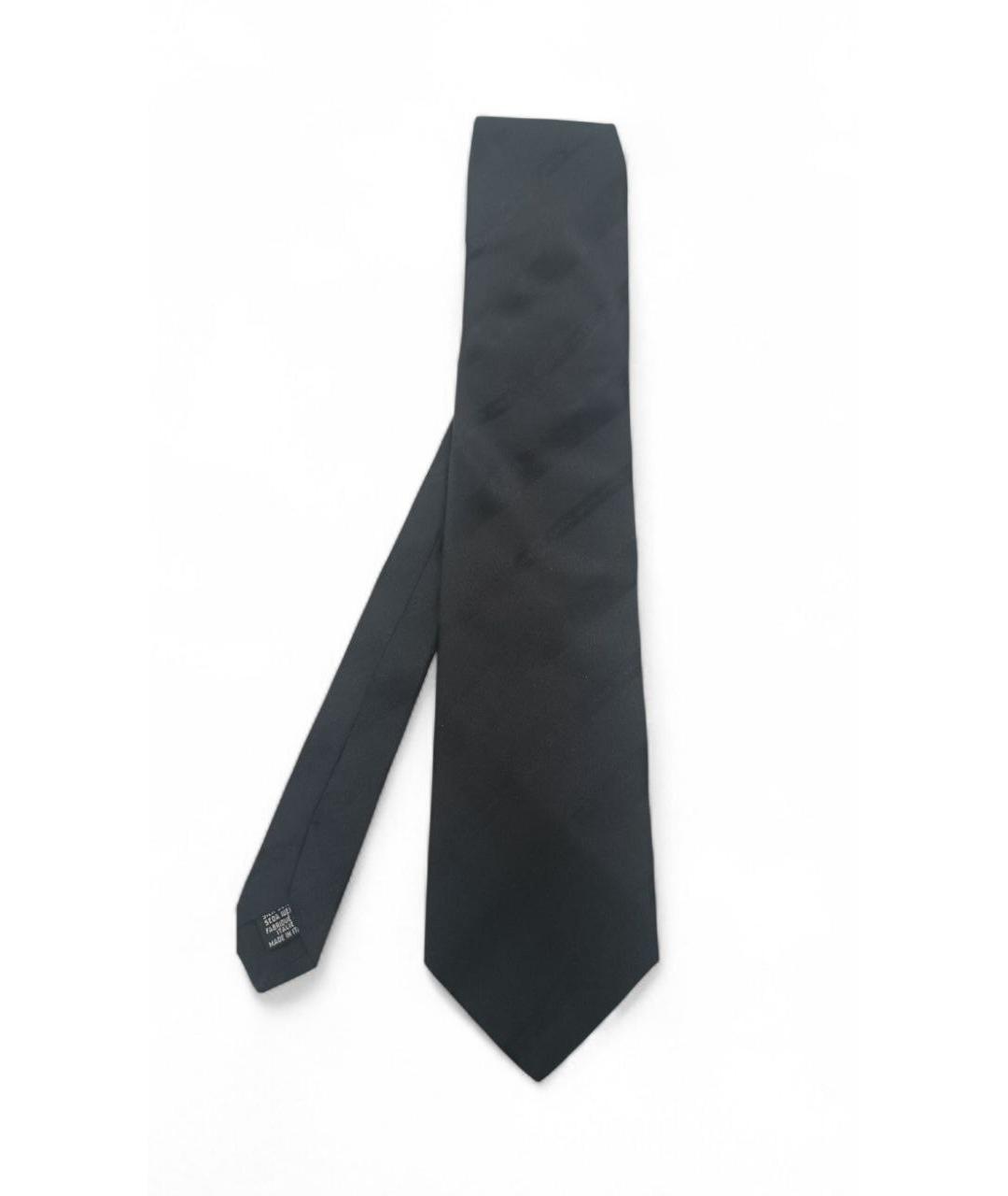 HUGO BOSS Черный шелковый галстук, фото 1