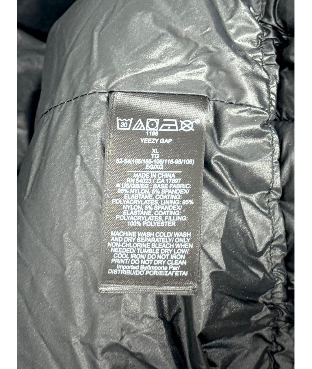 YEEZY Черный пуховик, фото 6