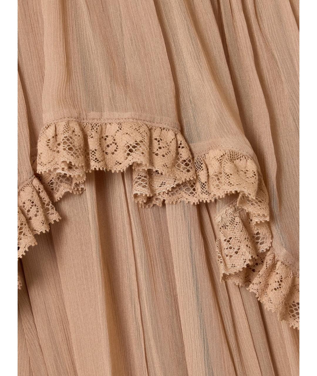 ZIMMERMANN Бежевое вискозное коктейльное платье, фото 8