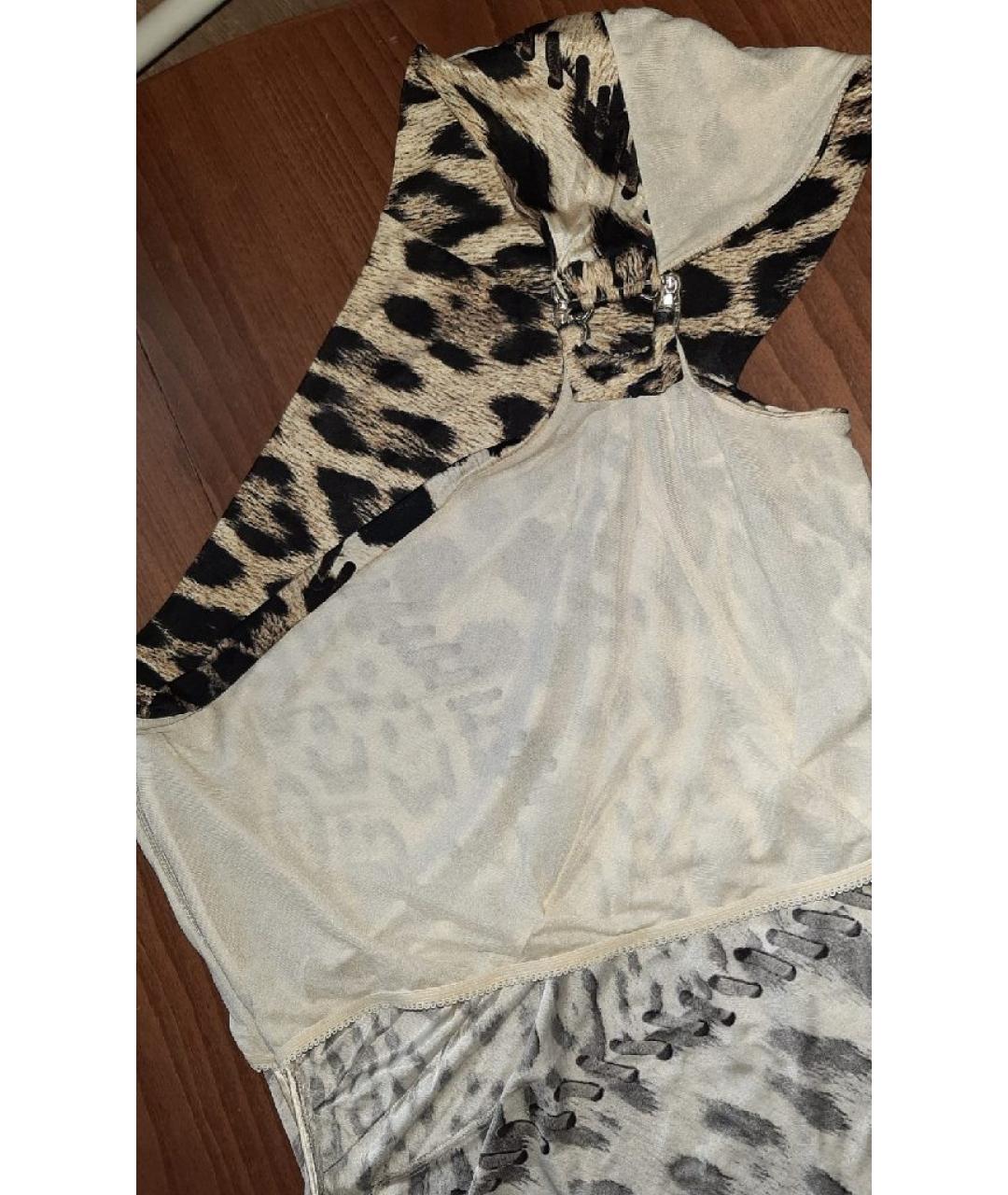 ROBERTO CAVALLI Мульти вискозное коктейльное платье, фото 8