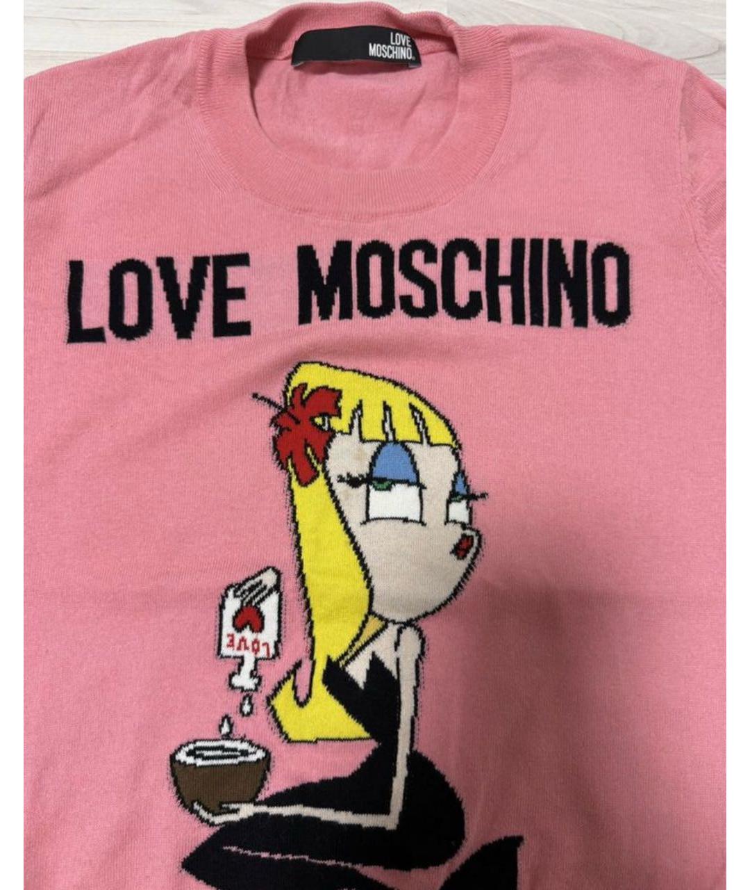 LOVE MOSCHINO Мульти шерстяной джемпер / свитер, фото 4